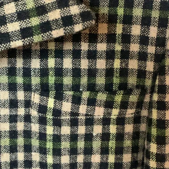 La MINIATURA Black‎ Tan Green Check Single Breast Blazer
